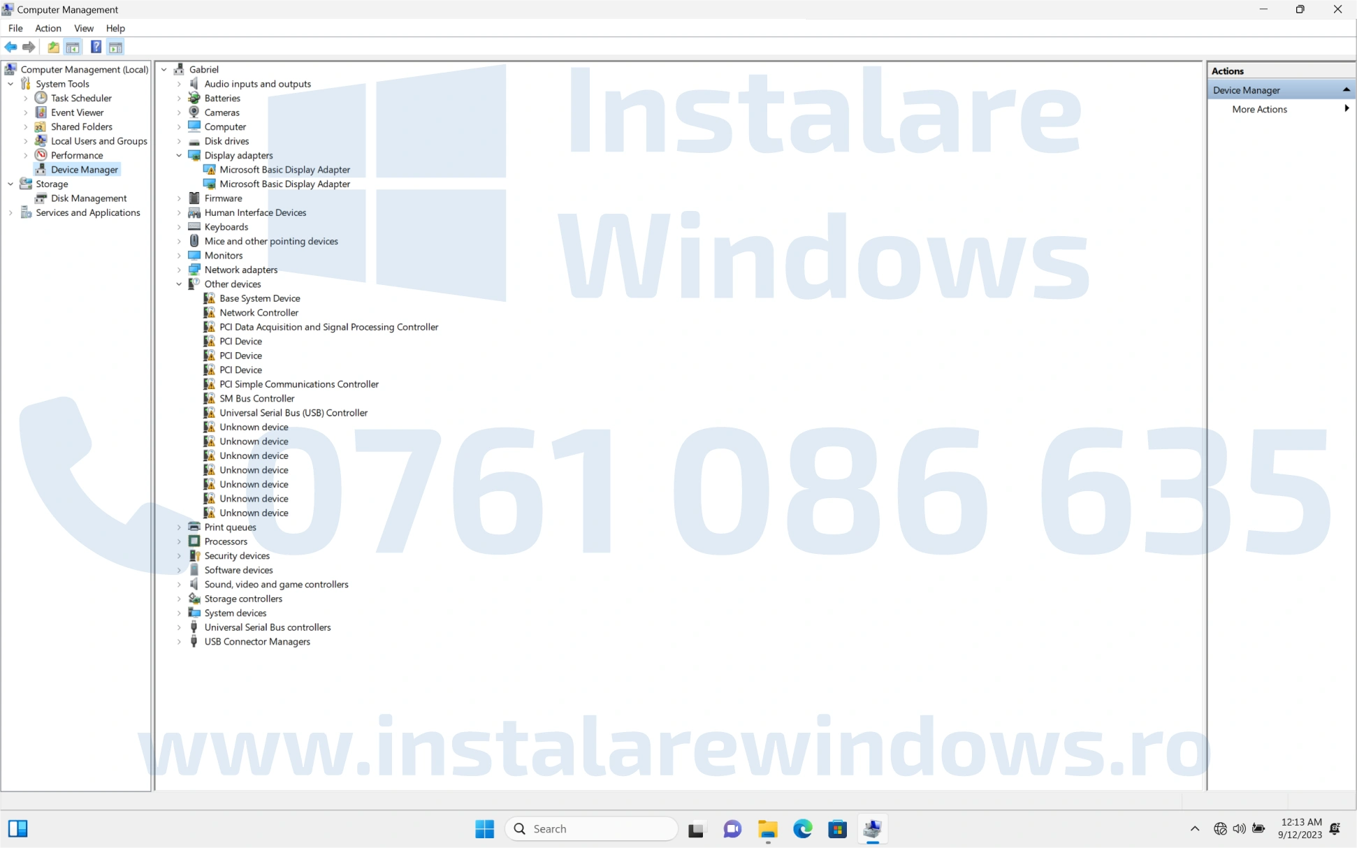 Instalare Drivere - Drivere lipsa